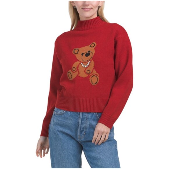 ENDLESS ROSE Teddy Bear Knit Sweater - Picture 1 of 3